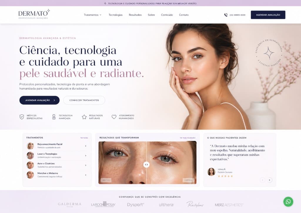 Template preview: Dermatology